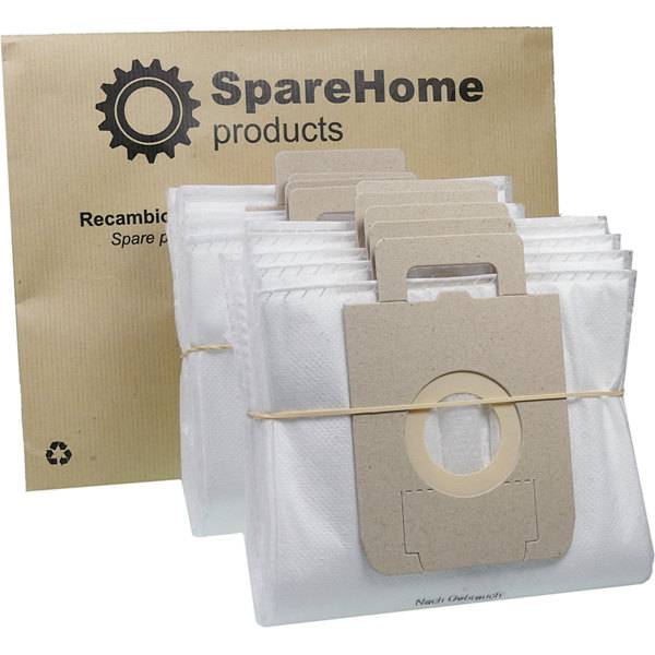 10 Sacs D'aspirateur | Sac à Poussière (env. 20 L) Convient Pour Les