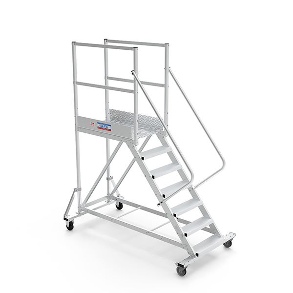 Plateforme roulante 8 marches - Hauteur max. de travail 3.60m - PTF108-GD