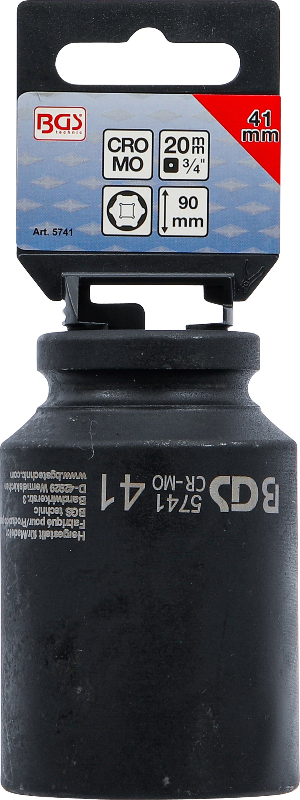 Douille à choc, six pans, longue | 20 mm (3/4