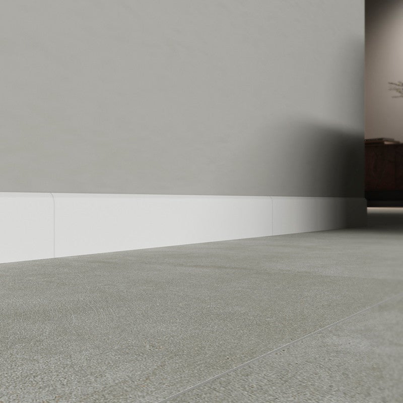 Carrelage Grès Cérame Sol/Mur Plinthe en Porcelaine Blanc Mat 8x60 | 8x60 cm - 6
