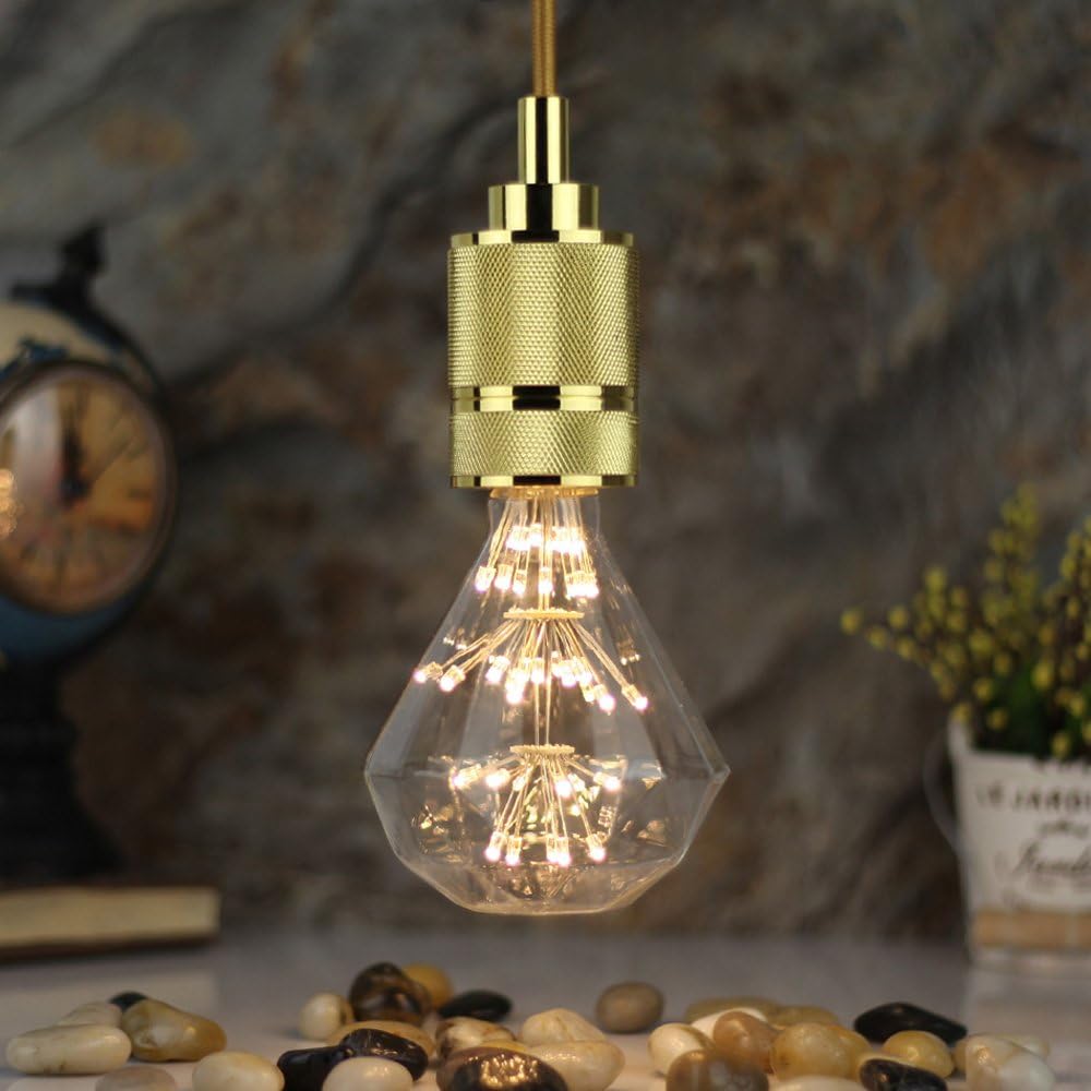 Led Ampoule Vintage Ampoule RGB Feu D'artifice Edison Ampoule 3W 220/240V E27 Ampoule Décorative (G95 Diamant) - 4