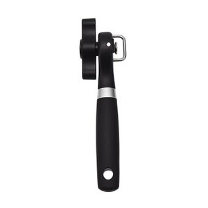 Apriscatole manuale, TJ POP resistente per mani artritiche, apriscatole UK funzionali con lama affilata in acciaio inox, manici lisci antiscivolo ( Rosso