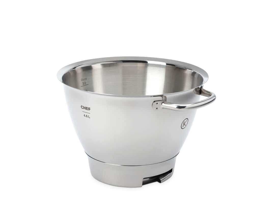 Ciotola In Acciaio Inox Per Kenwood KMIX KMX754PP Da 5L Nuova Versione Con 4 Maniglie