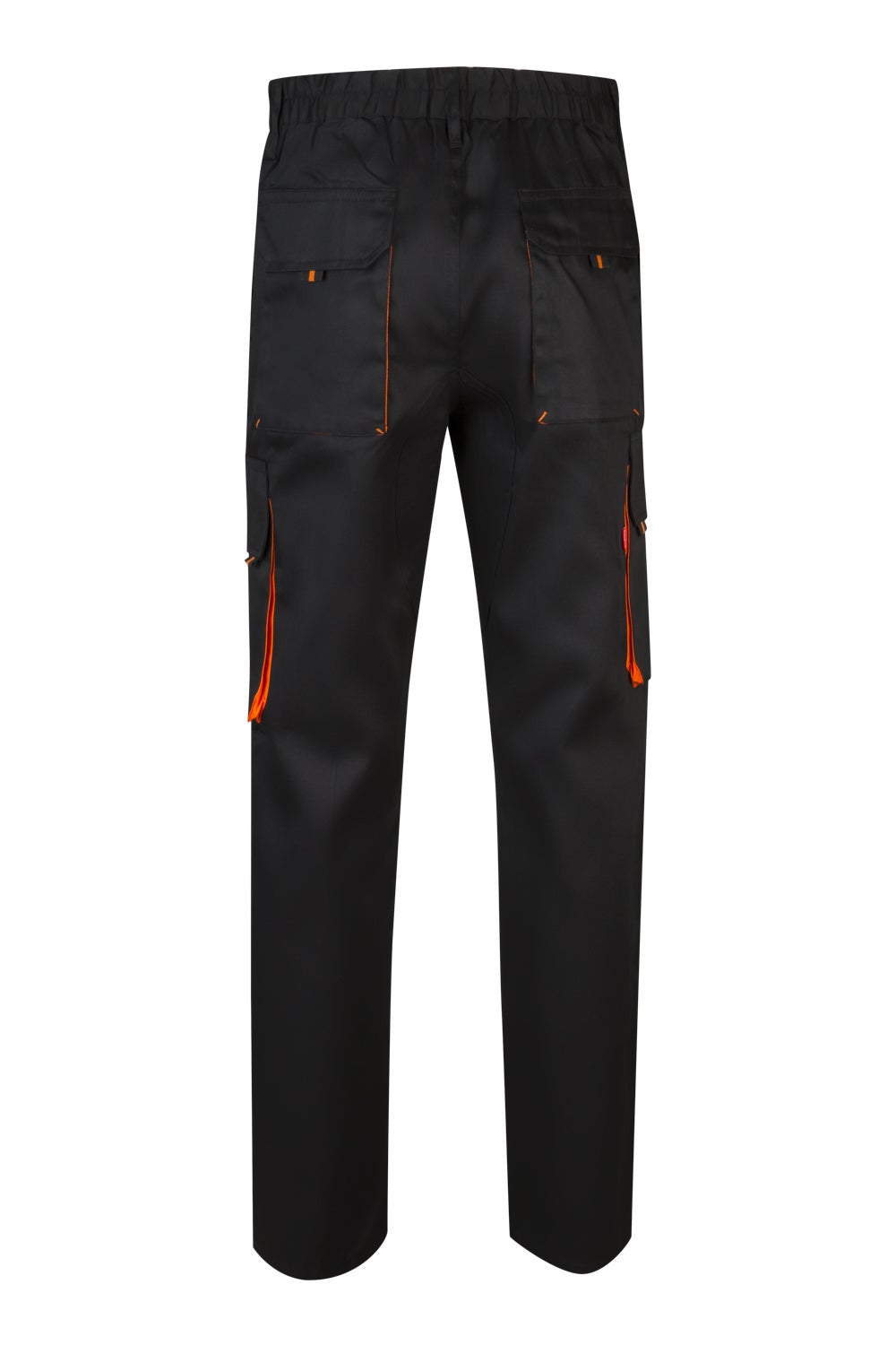 Pantalon multipoches bicolore VELILLA Noir / Orange 36 - 4