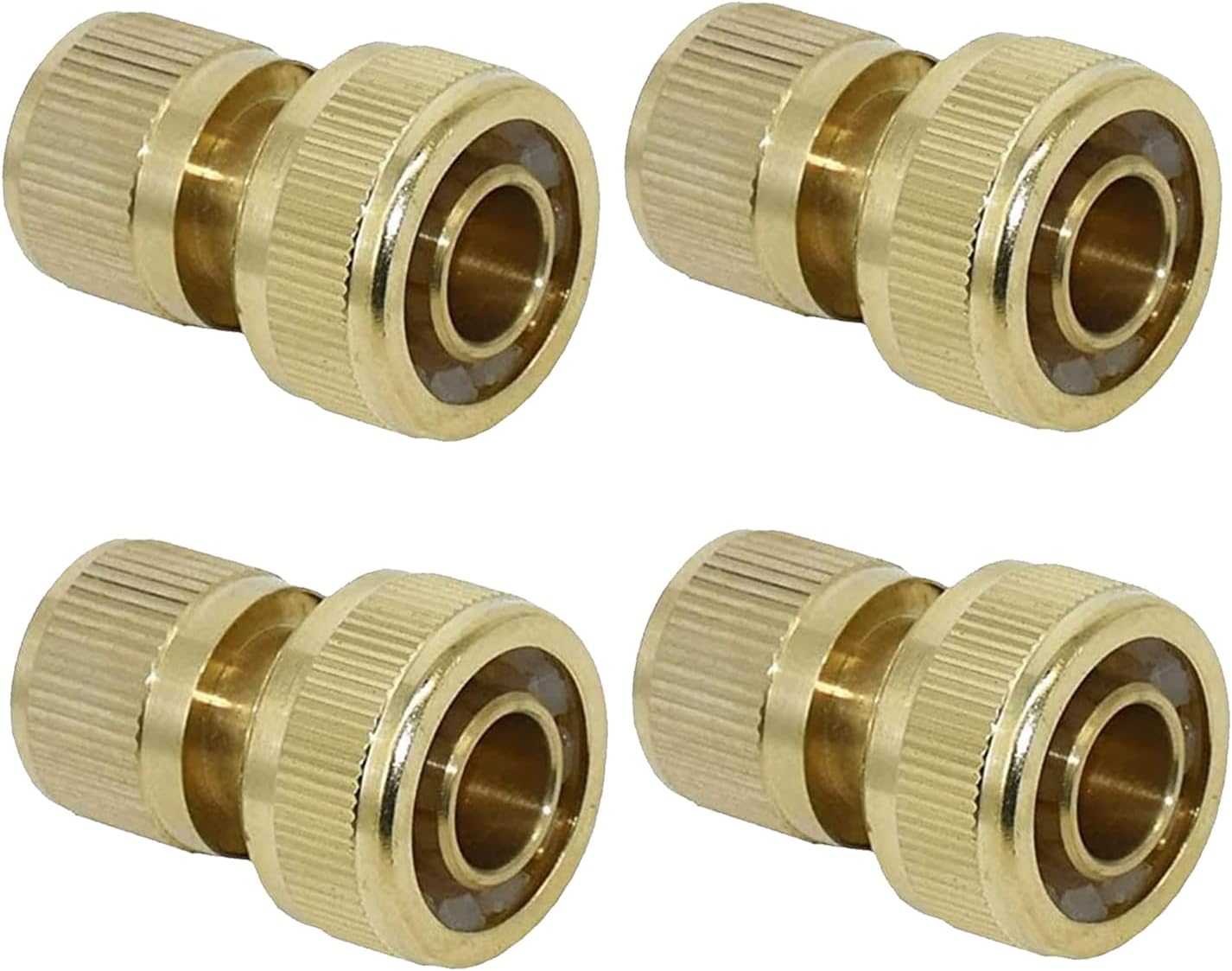 Złączka do nawadniania 19 mm (3/4") z mosiądzu, Szybkozłączki do węża ogrodowego w ogrodzie (6 SZTUK)