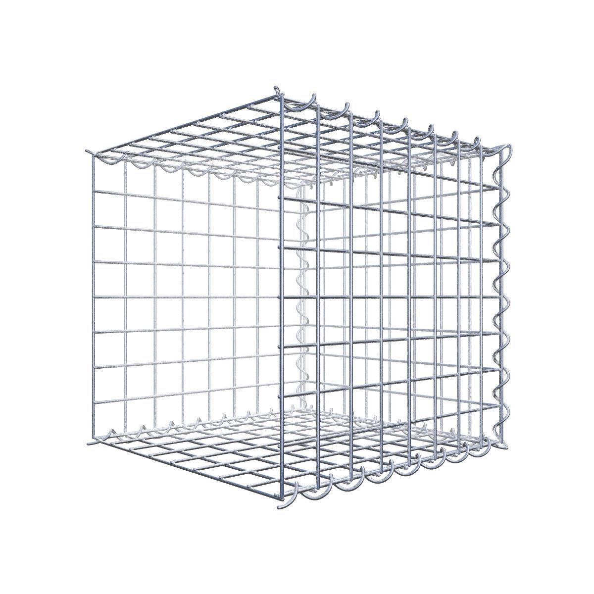 Gaviones De Piedra Para Contención GABIONA Cesta Para Piedra (rectangular, Malla De 5 X 5 Cm, Profundidad De 20 Cm, Cesta De Cultivo Tipo 3, Cierre De Espiral, Galvanizada (50 X 50 X 20 Gaviones Para Muros