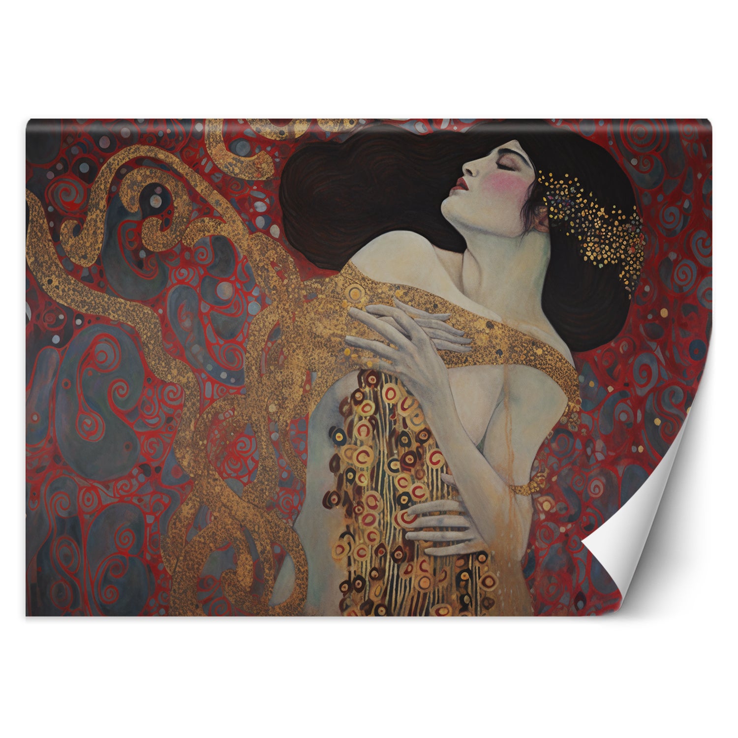 Fototapeta, Kobieta czerwona abstrakcja - G. Klimt 450x315