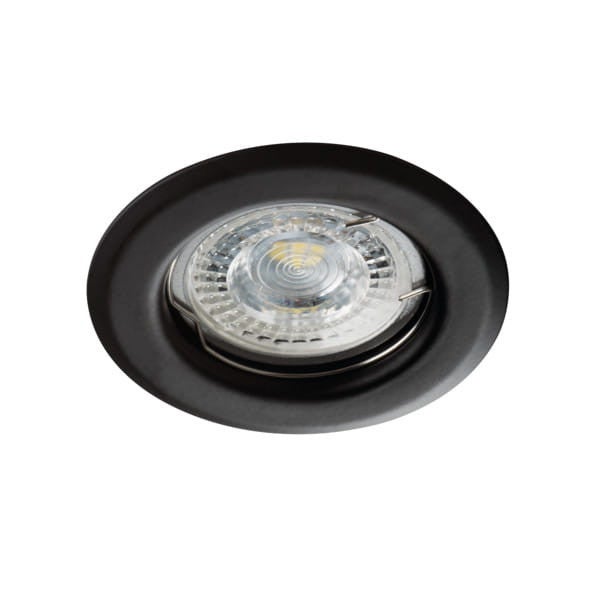 Oprawa sufitowa wpuszczana Alor czarna 1xGX5.3 / GU10x35W okrągła IP20 wym: 8 x 8 cm metal Kanlux