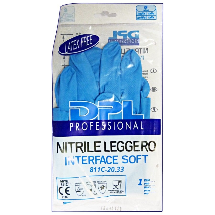 PROFESSIONAL Guanti Piatti NITRILE Anallergici S Giardinaggio