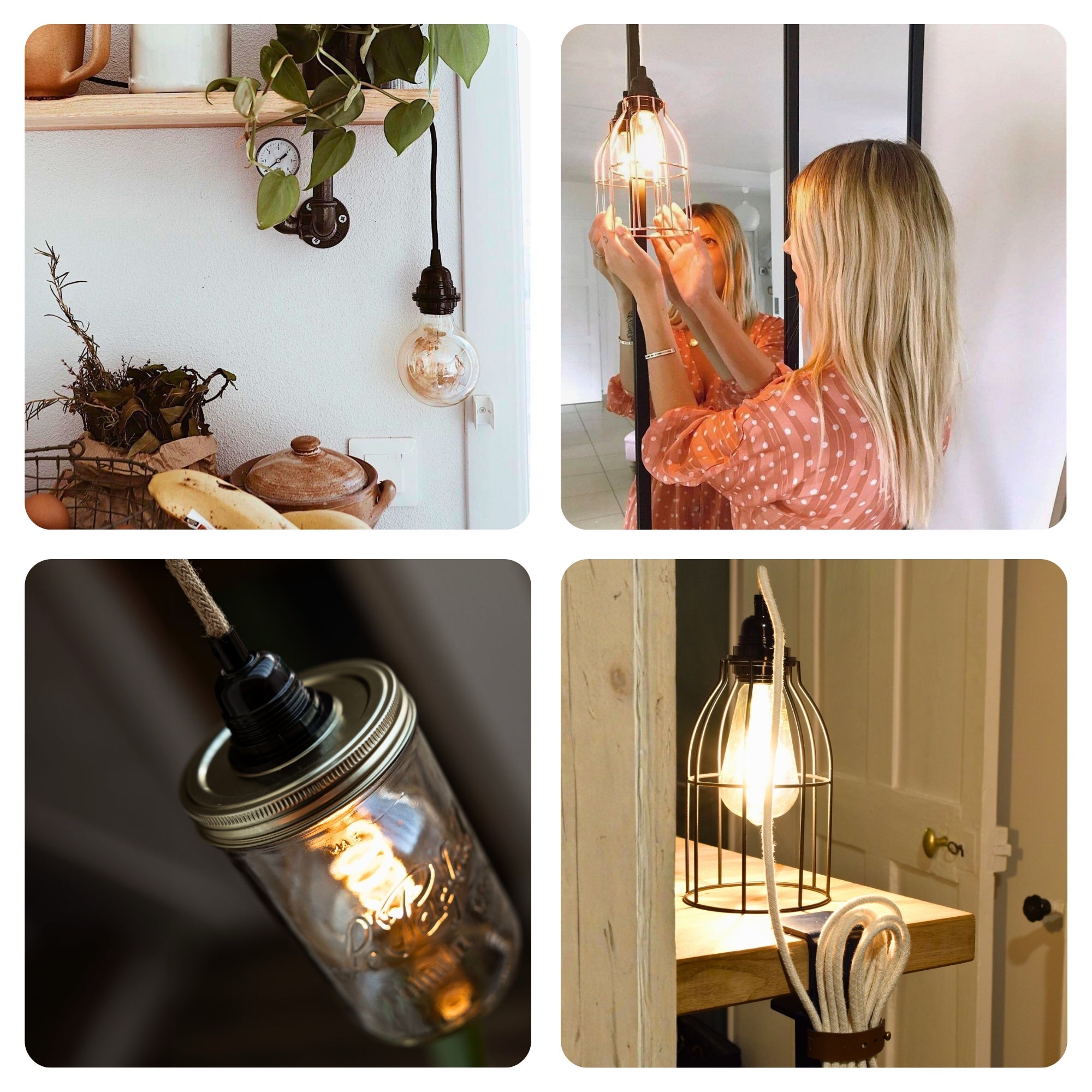 HOOPZI - Lampe Corde BALA - Luxe - Cuivre - 6