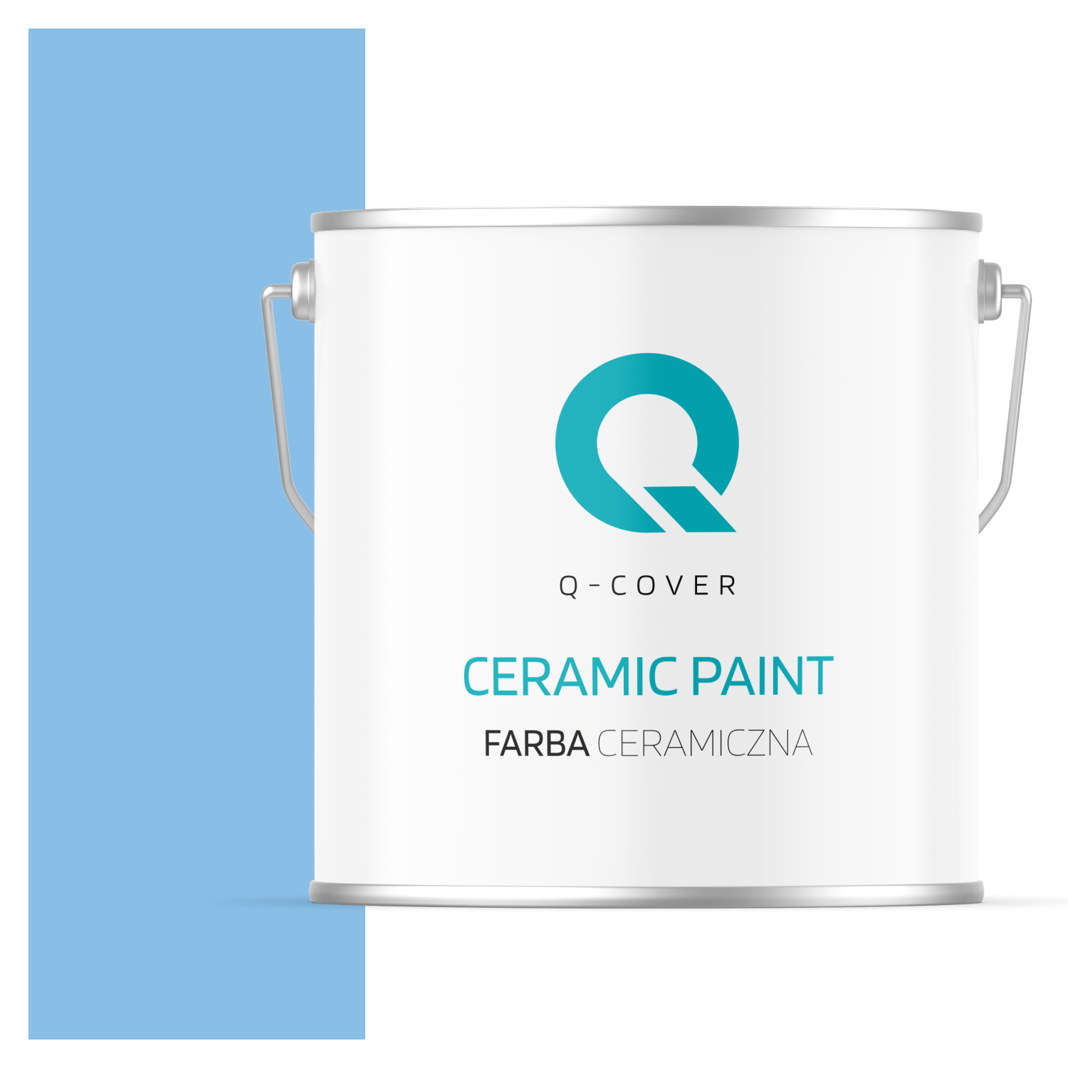 Farba Ceramiczna Do Ścian i Sufitów Q-Cover Błękit królewski H0141 Głęboki Mat 5L