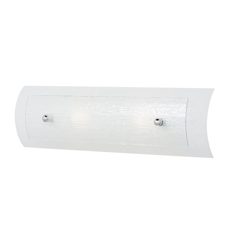Kinkiet ścienny Duet polerowany chrom 2xG9x3W do łazienki wym: 13,6 x 45 x 13,6 cm szkło IP44 Hinkley