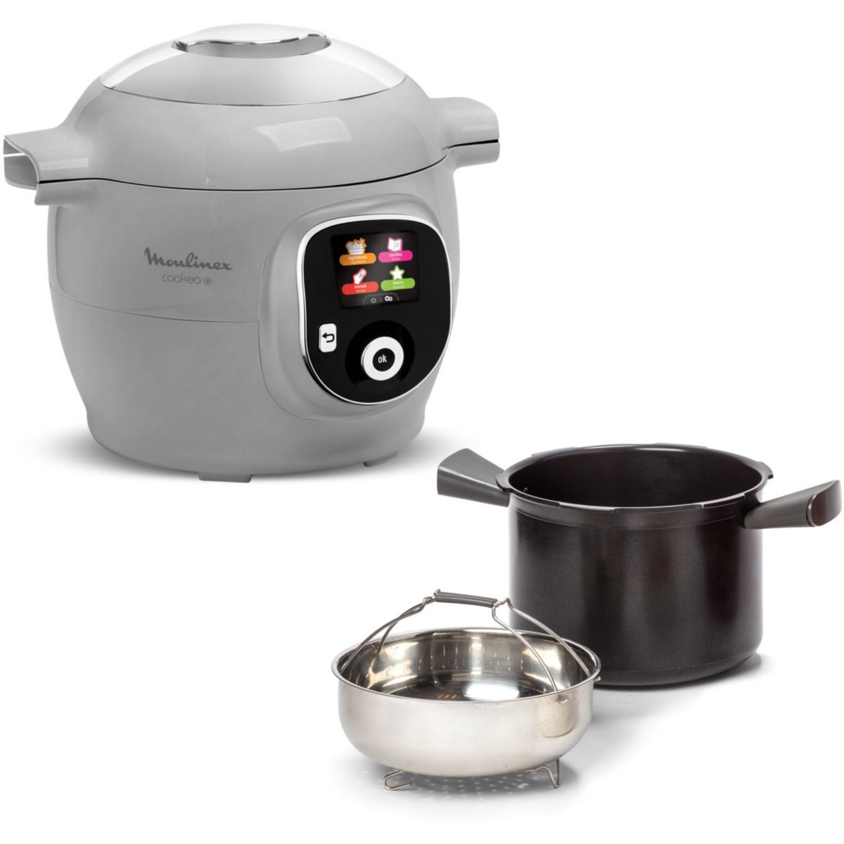 MOULINEX Cookeo Multicocción inteligente de alta presión, 6 L, 80 recetas integradas, Intuitivo, Aplicación dedicada CE854B10 MOULINEX Cookeo Multicocción inteligente de alta presión, 6 L, 80 recetas integradas, Intuitivo, Aplicación dedicada CE854B10