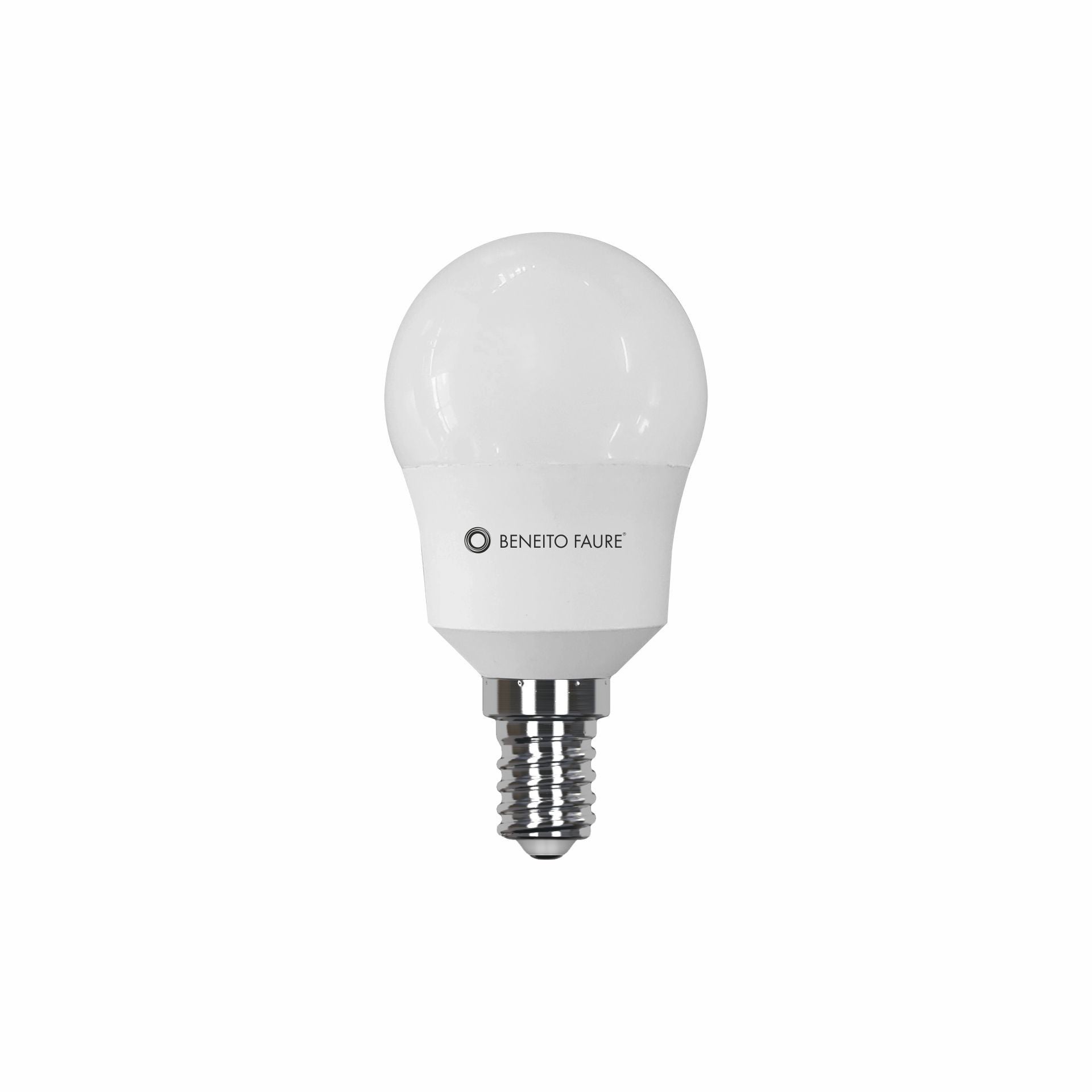 7-W-LED-Kugellampe, E27-Fassung, 360°-Abstrahlwinkel, 5000 K Kaltlicht, 820 lm, dimmbar (TRIAC), Schutzart IP20 - Beneito & Faure