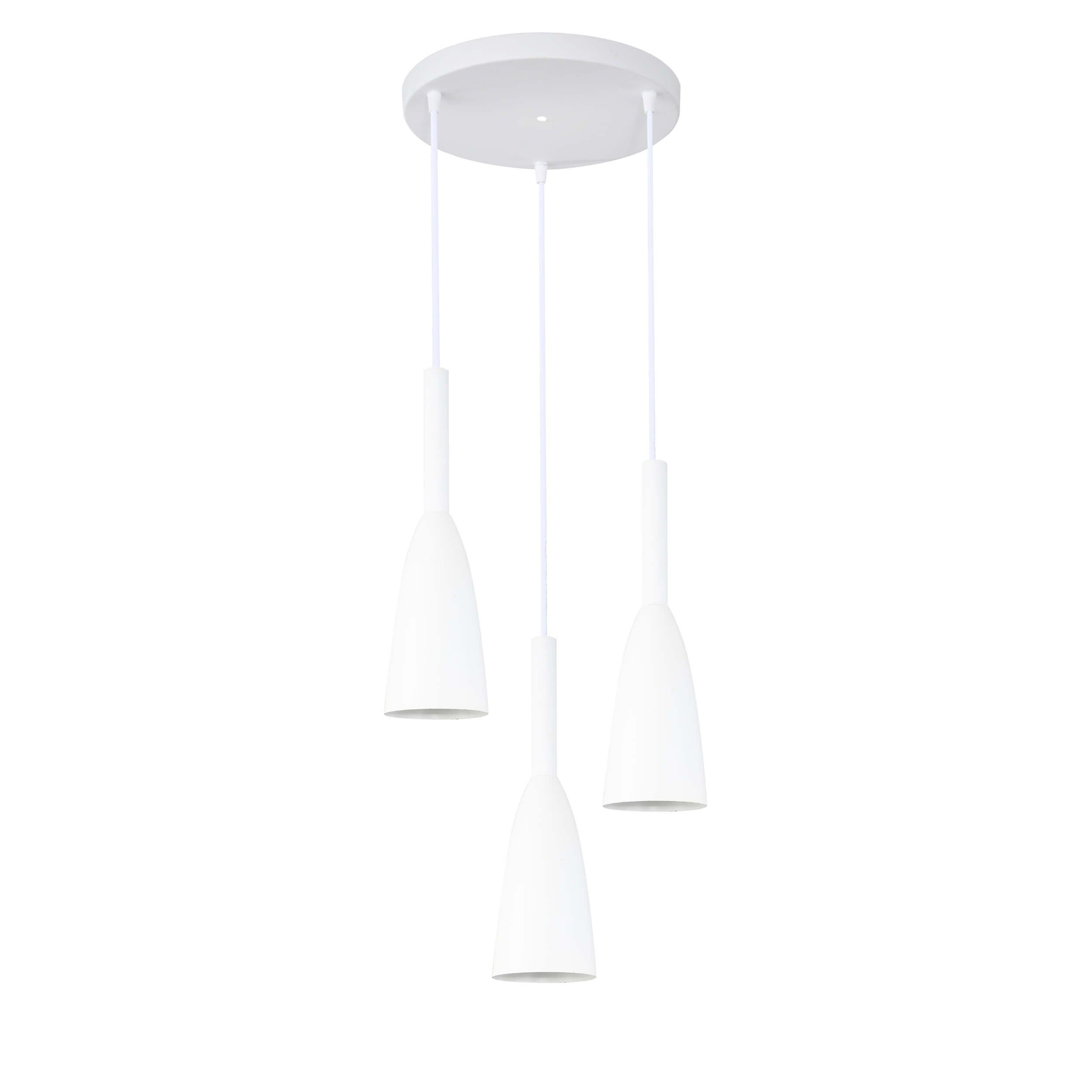 Lampa wisząca Solin biała 3xE27x60W wym: 100 x 30 x 30 cm metal Light Prestige