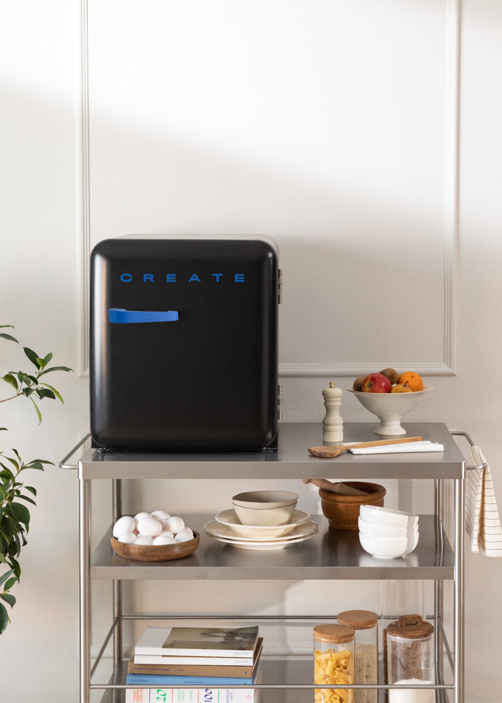 CREATE - FRIDGE RETRO 48L - Lodówka w stylu retro - Noir