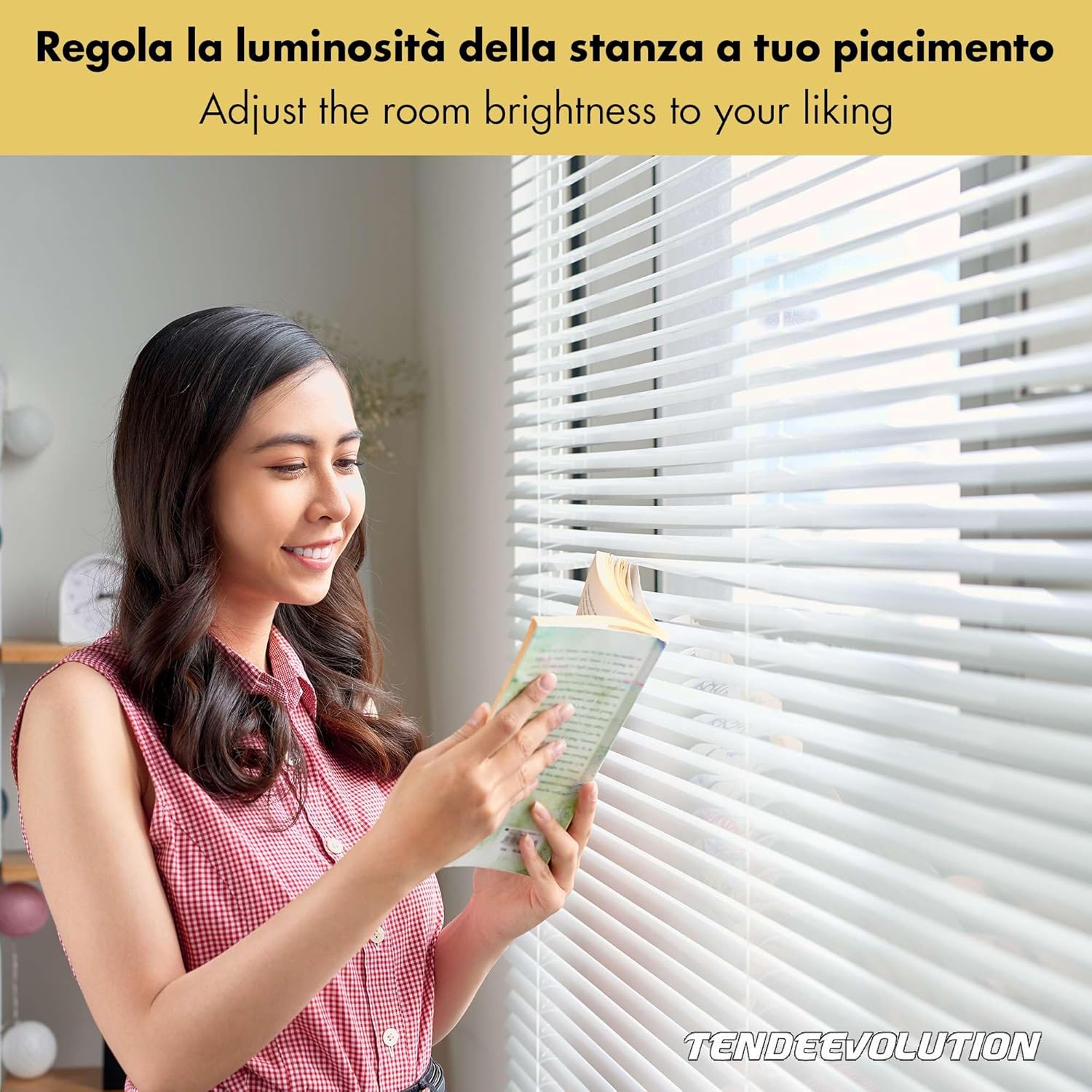 Tenda Veneziana In Alluminio Grigio - Lamelle 25 Mm, Altezza 180-250 Cm, Regolabile In Larghezza, Per Interni - Foto 6