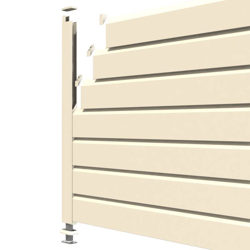 Kit cloture - Lame 16cm - PVC Beige - LG: 6m x H: 1m44 - 3