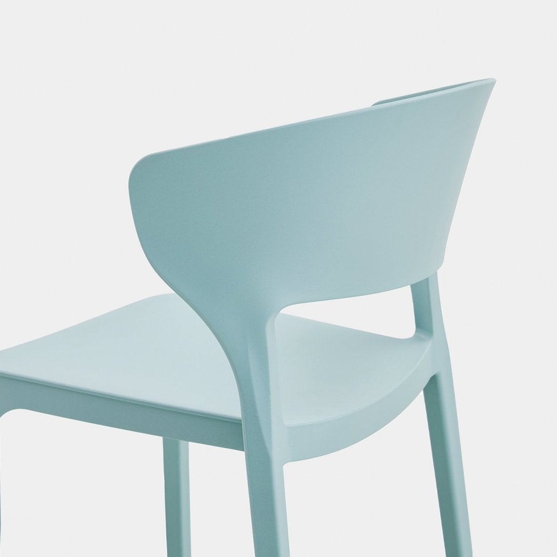 Sedia impilabile in polipropilene menta Serin - 5