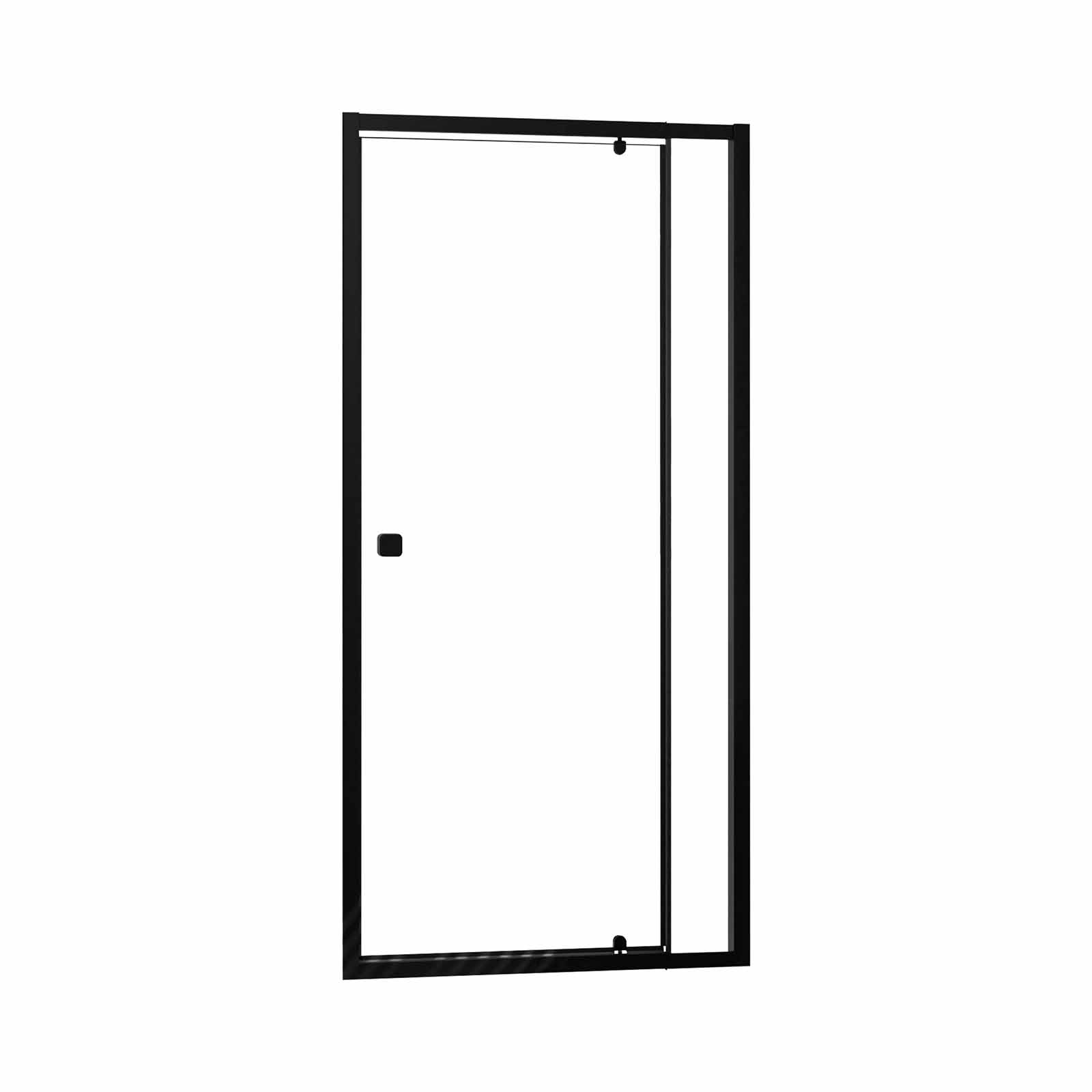 Porta doccia Pivotante Nera 80-90x185 cm - Estensibile da 78 a 90 cm - BLACK SLIDE 80 90 - 3
