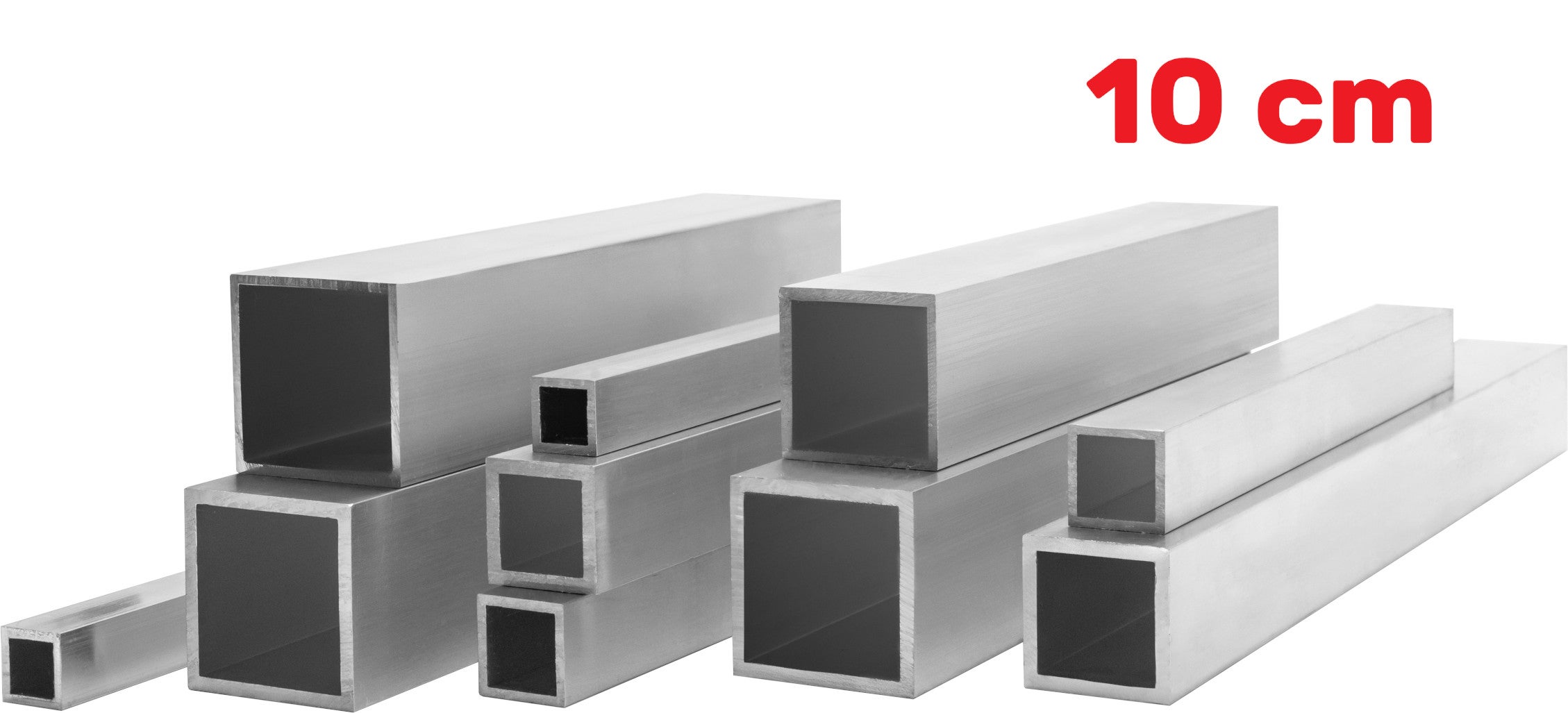 Profil Aluminiowy 40x40x4 mm 10 cm Rura Kwadratowa Aluminium Na wymiar - 8