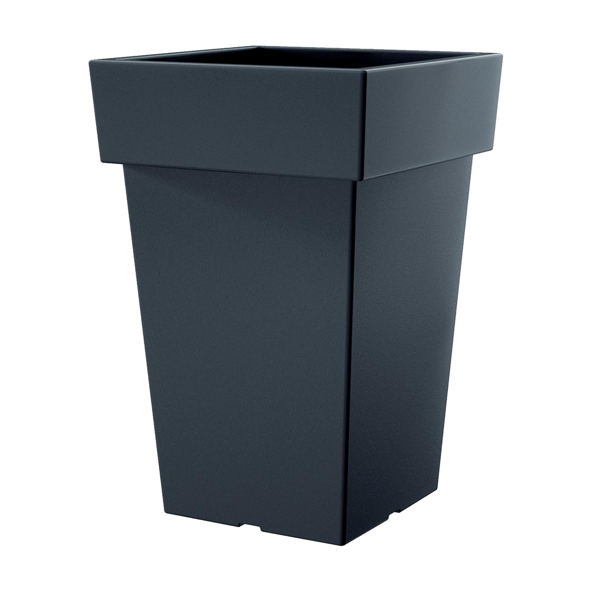 Doniczka kwadratowa Prosperplast Lofly Square DLOFQ200 kolor Antracyt 1szt