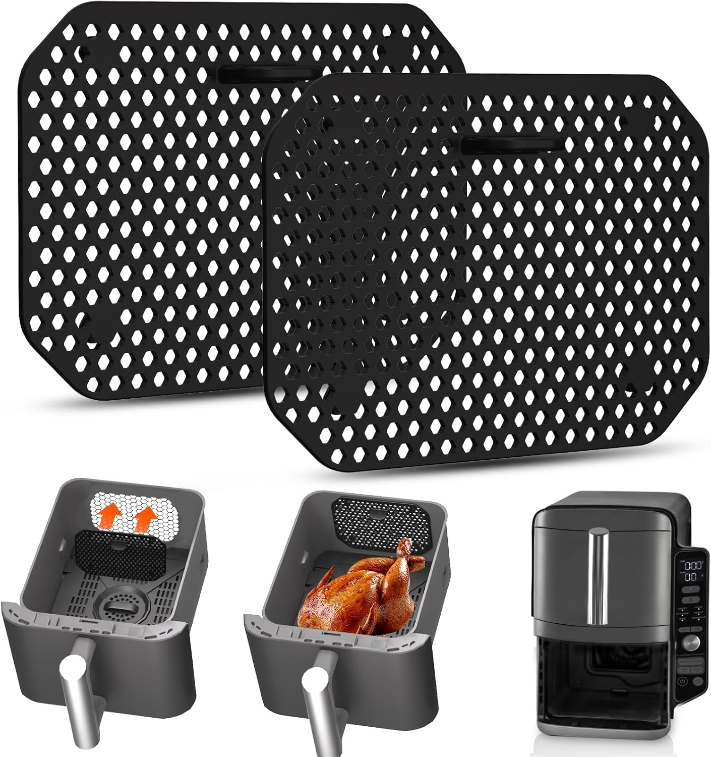 Osłony przeciwbryzgowe – Kompatybilne z Ninja Double Stack XL SL400EU/SL300EU – Wytrzymały silikon