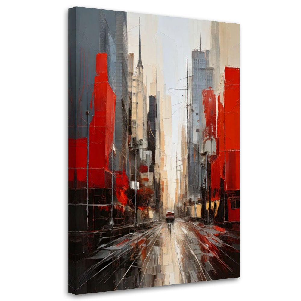 Obraz na płótnie, Miasto Nowoczesna Abstrakcja 60x90