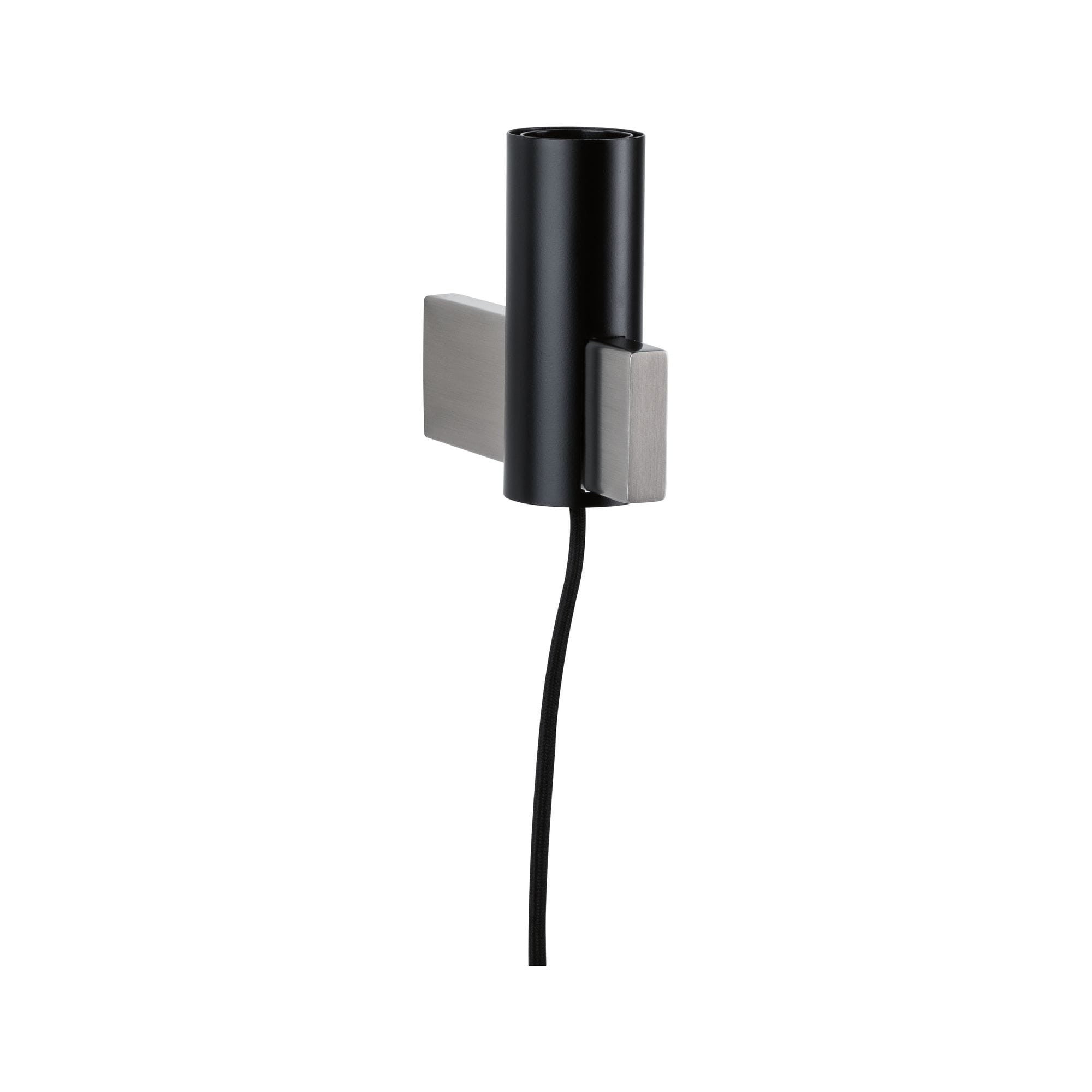 Kinkiet ścienny NEORDIC czarno-srebrny 1xE27x20W metal wym:12x4,5x15cm IP20 Paulmann