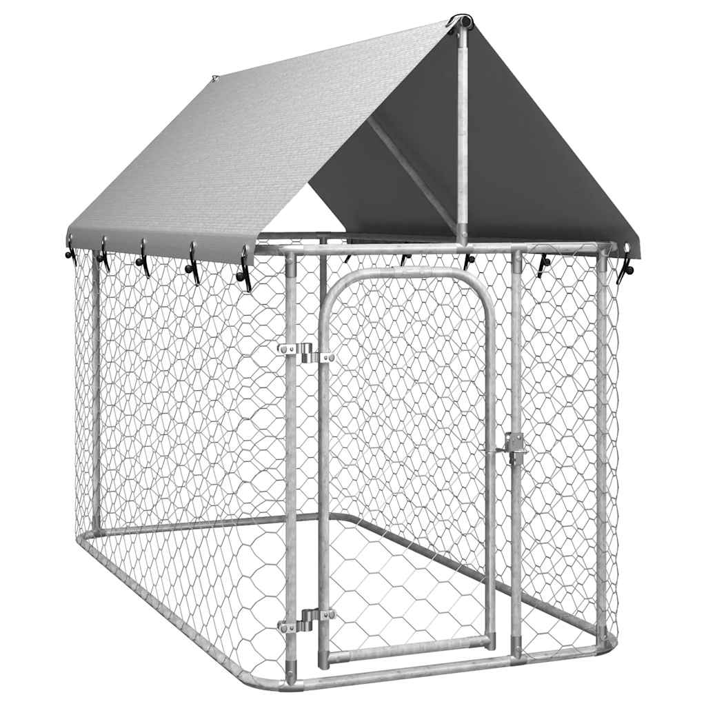Canil de exterior com telhado 200x100x150 cm vidaXL - 2