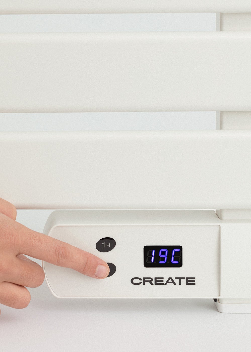 WARM TOWEL - Barra de toalha elétrica para piso ou parede 500W Sem patas sem prateleira - 8