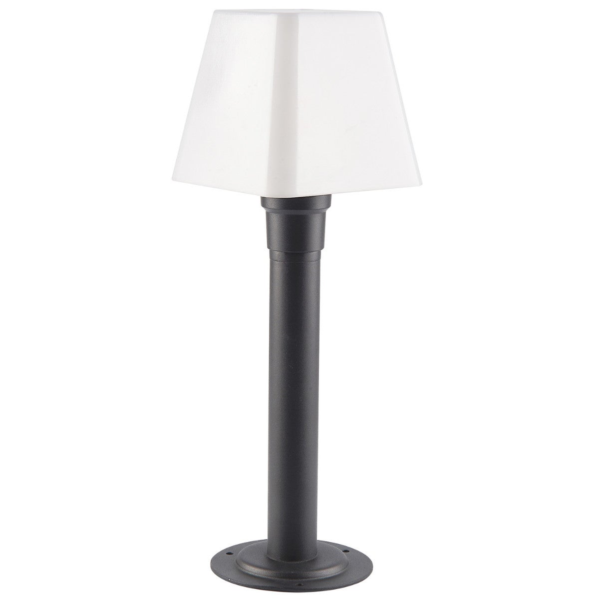 Lampa ogrodowa stojąca Giza czarno-biała 1xE27x10W IP44 wym: 44 x 15 x 15 cm aluminium Polux