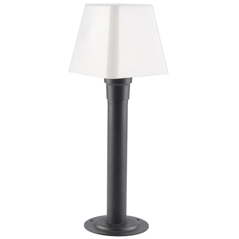 Lampa ogrodowa stojąca Giza czarno-biała 1xE27x10W IP44 wym: 44 x 15 x 15 cm aluminium Polux