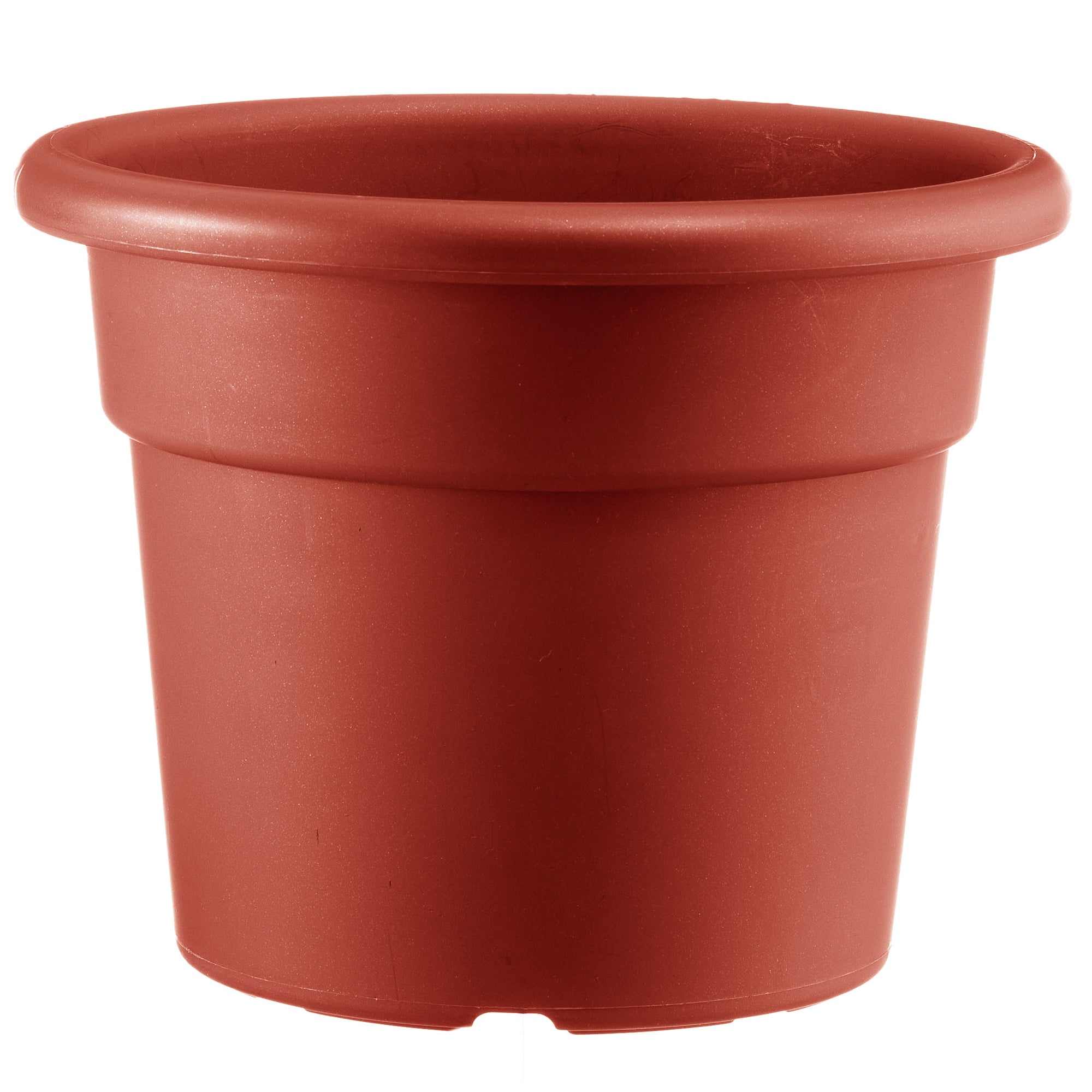 SATURNIA Vaso Per Piante In Plastica 25x20 Cm – Colore Terracotta, Classico, Con Fori Di Drenaggio – Fioriera Per Interni Ed Esterni