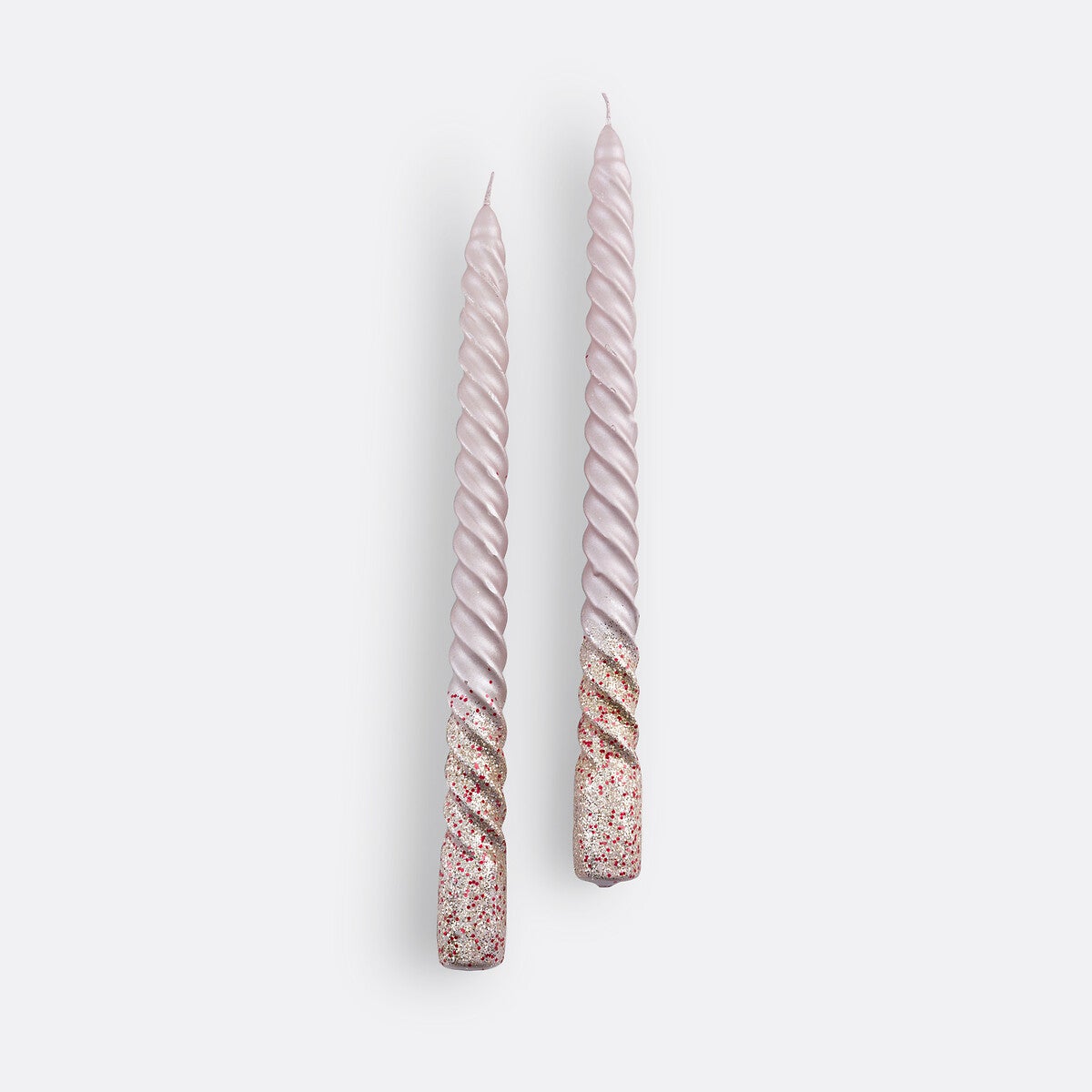 Lot De 6 Bougies Torsadées Spirale Baroque Blanches - Bougies De Table Élégantes 22cm Pour Décoration, Mariage & Ambiance Festive