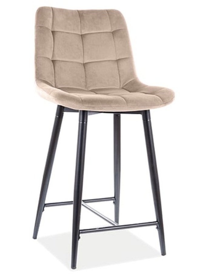 Hoker niski CHIC H-2 VELVET czarny kuchenny - 4