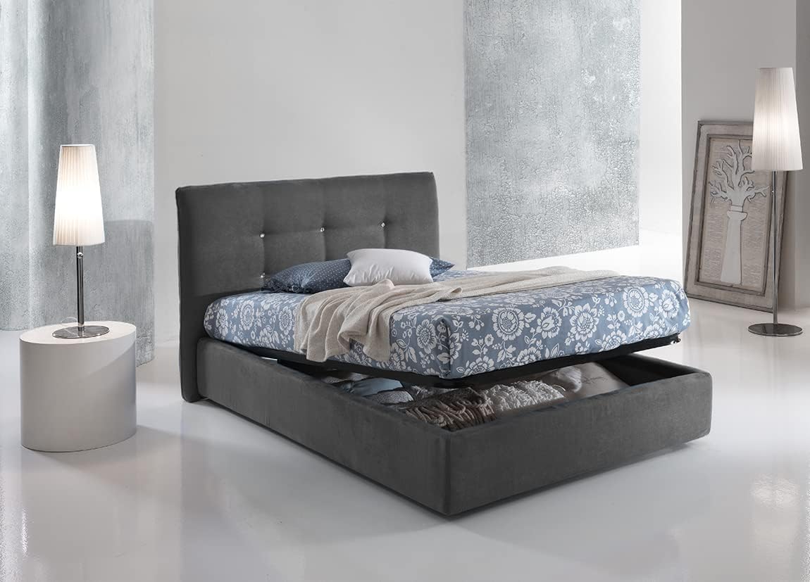 Stellan Letti 120x190 Con Contenitore Letto Una Piazza E Mezza Con
