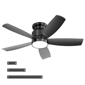 Ventilatore da soffto moderno motore a corrente continua 5 pezzi pale ventilatore da soffto silenzioso a vento forte senza lampada per ventilatore da soffto per interni ed esterni 42,52,60 pollici  39
