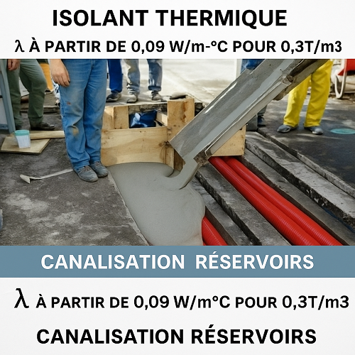 beton léger ( pour 25 a 100 m2 de chape légère en 5 cm selon dosage de billes ECOGRAPHITE EAS additif inclus) - 6