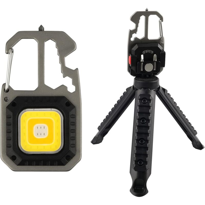 Lampă de lucru mini portabilă cu 7 moduri, tip breloc