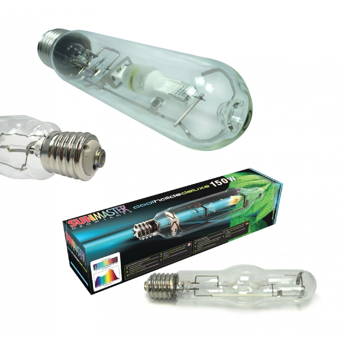 Ampoule MH 600W Cool Halide Deluxe SUNMASTER - Pour Croissance Plantes