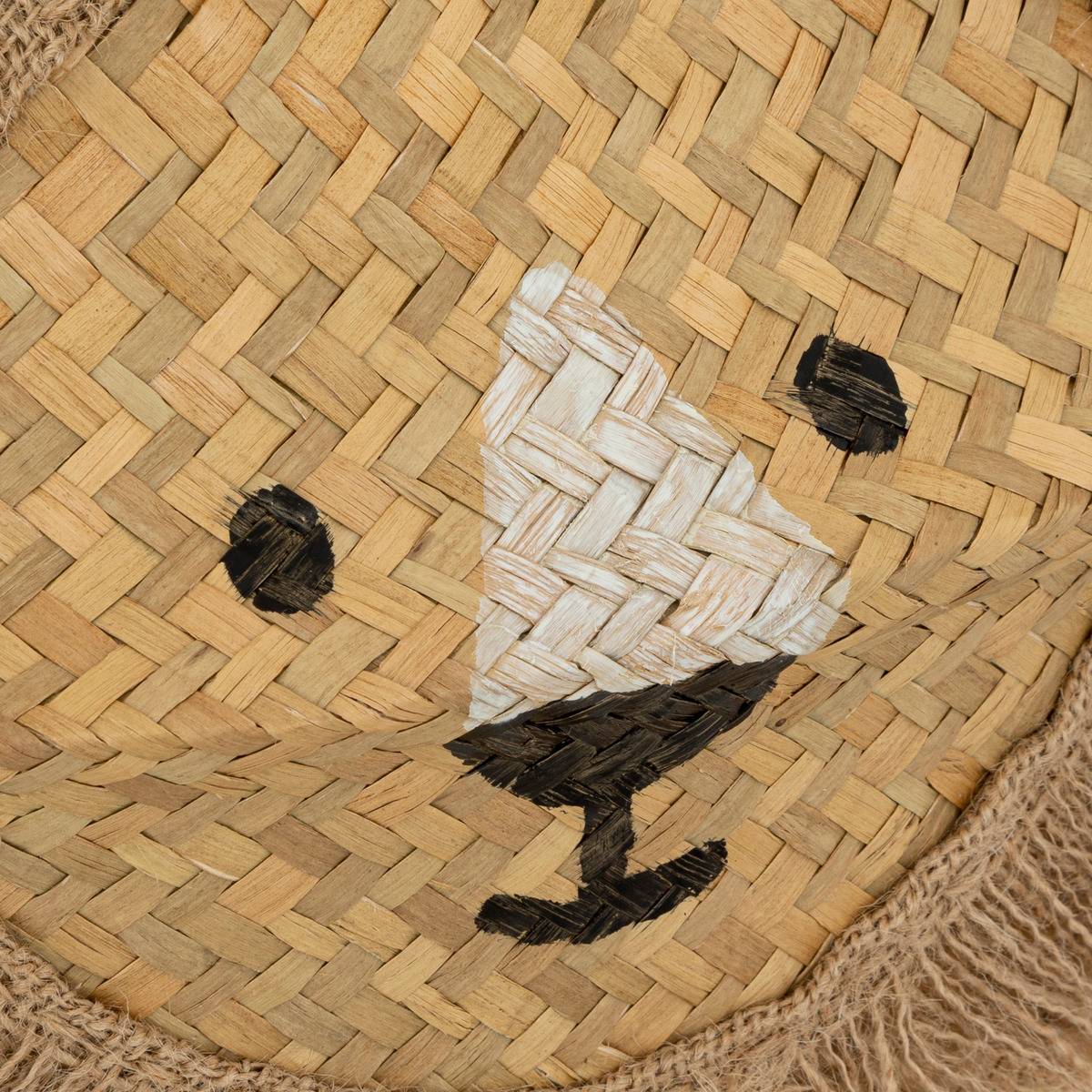 Atmosphera - Cestino pieghevole lion in giunco d35cm - 3