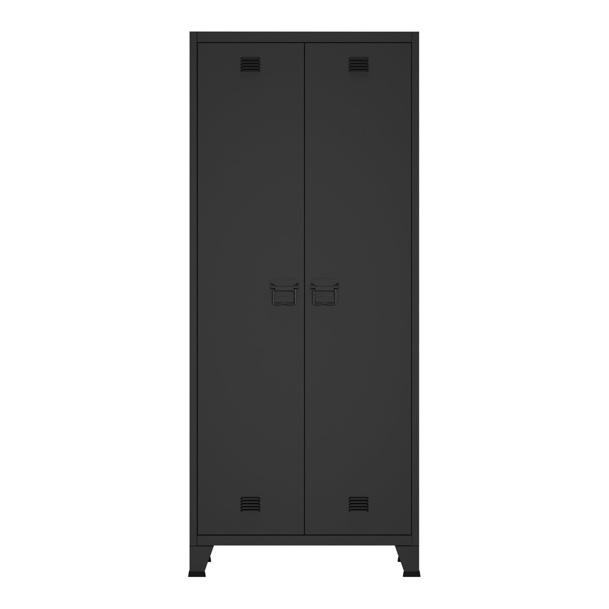 Armoire de chambre Hankasalmi acier 180 x 90 x 40 cm noir [en.casa] - 7