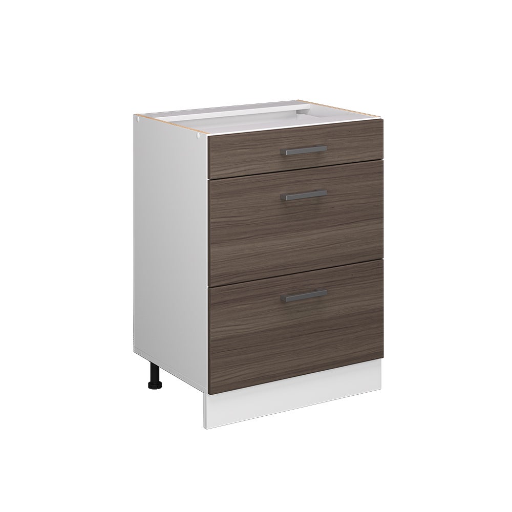 Vicco Uniwersalna jednostka bazowa R-Line, Szary, 60 cm z szufladami, bez blatu roboczego