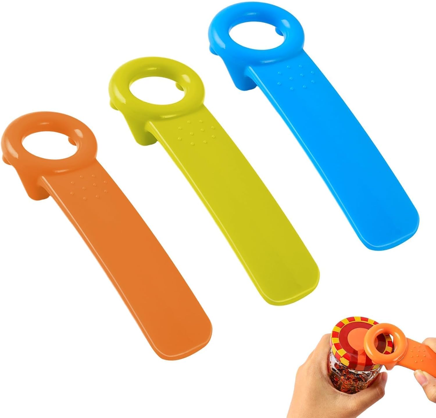 Deschizător manual de conserve 3 în 1, ușor de utilizat: un accesoriu esențial pentru bucătărie. Fabricat din ABS durabil.