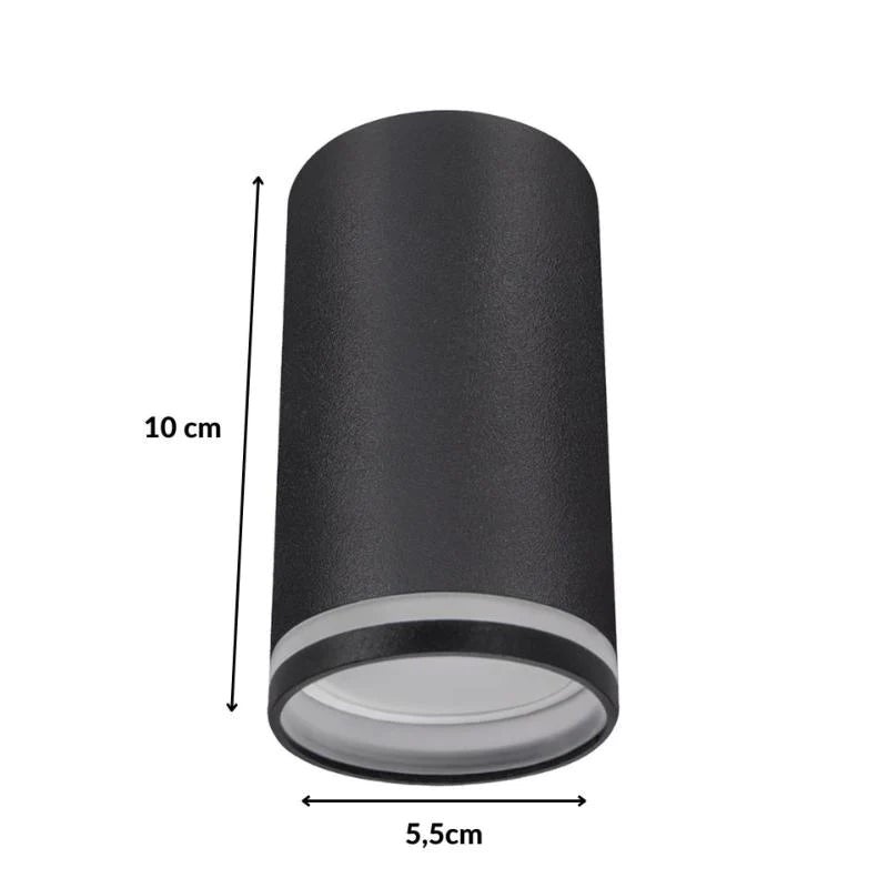 Spot LED Design en saillie NOIR pour ampoule GU10 - SILAMP - 5