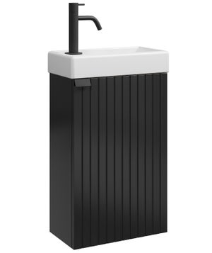 Meuble Lave-mains Badplaats Sinta – Noyer, 40x22x54 Cm, 1 Porte, Neuf