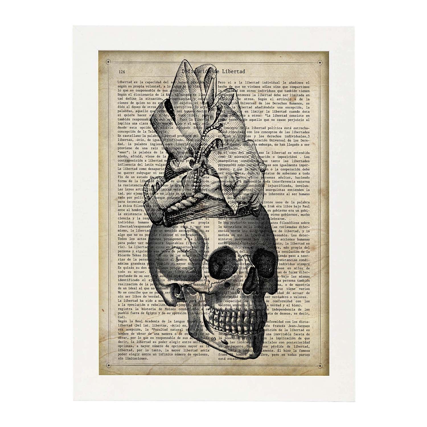 Affiches D'objets Vintage Lamina Votre Visage Me Semble Avec Des Images D'objets Vintage Avec Des Définitions En Espagnol Cadre Noir A3 - 2