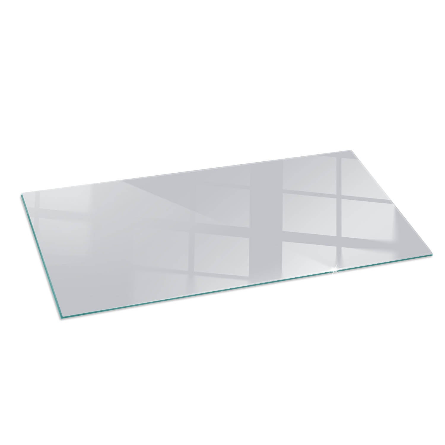 Szkło hartowane na podłogę pod kominek - 125x50 cm - Kolor Szary - TULUP