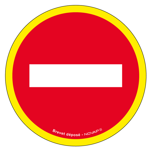 Panneau sens interdit - haute visibilité - Ø 300mm - 4090177